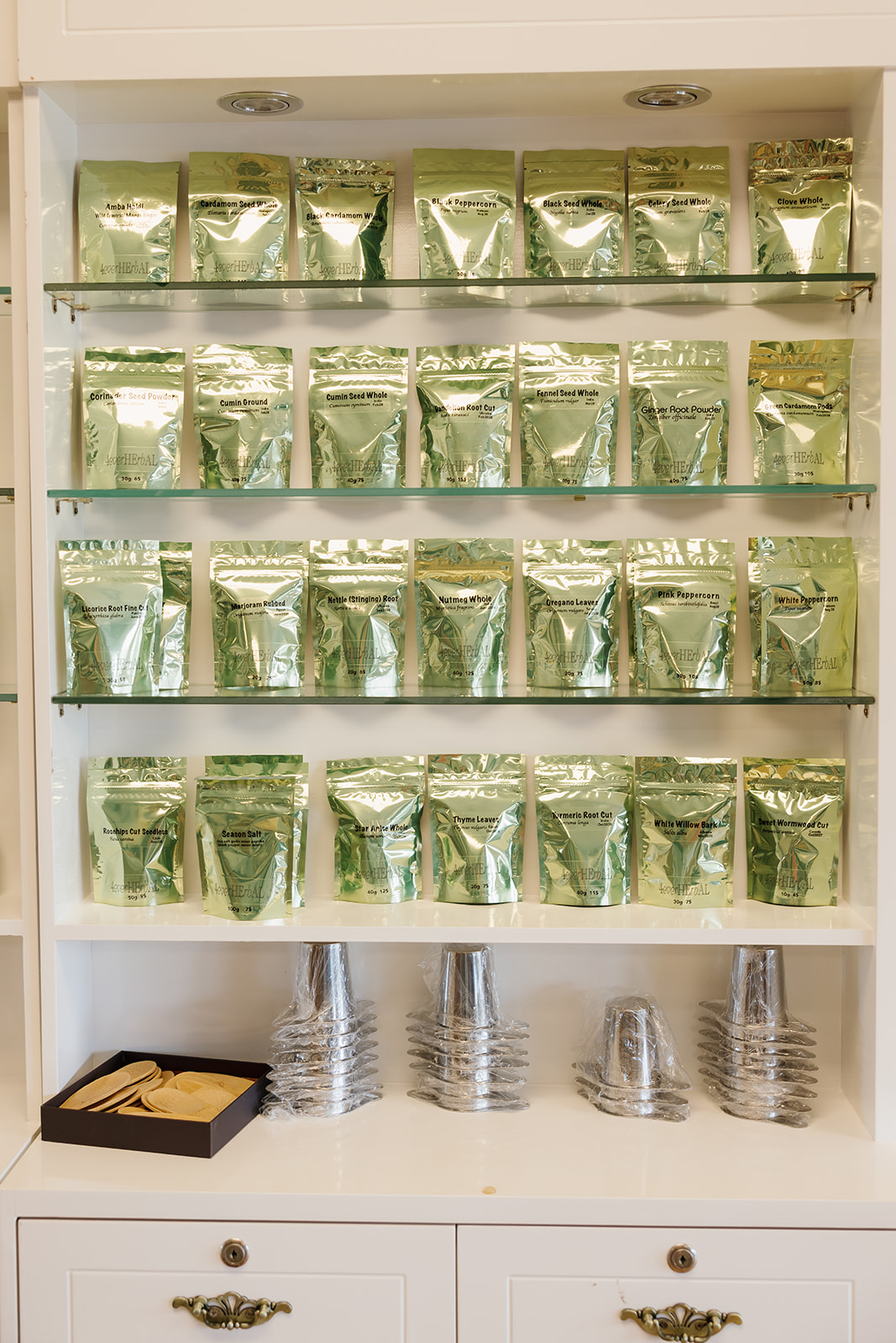 Wellness products at Lakeside Edit